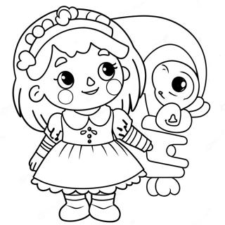 Raggedy Ann Z Jej Lalka Kolorowanka 33672-17816