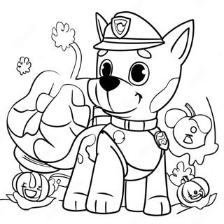 Kolorowanka Z Halloween Paw Patrol 3429-2788