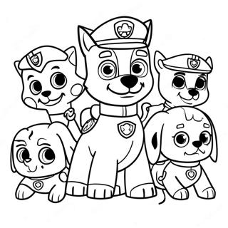 Kolorowanka Z Przerazajacymi Postaciami Paw Patrol Na Halloween 3430-2789