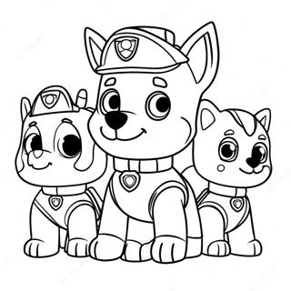 Kolorowanka Z Przerazajacymi Postaciami Paw Patrol Na Halloween 3430-2791