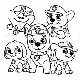 Kolorowanka Z Przerazajacymi Postaciami Paw Patrol Na Halloween 3430-2792