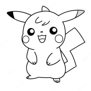 Kolorowanka Uroczej Pikachu 34333-28529