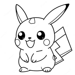 Kolorowanka Uroczej Pikachu 34333-28530