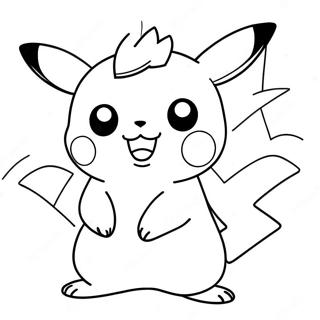 Kolorowanka Uroczej Pikachu 34333-28532