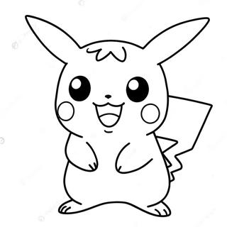 Kolorowanka Uroczej Pikachu 34333-28606