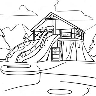 Kolorowanka Z Parkiem Wodnym Great Wolf Lodge 34563-28791