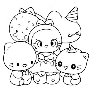 Urocza Kolorowanka Hello Kitty I Przyjaciele 35164-29265