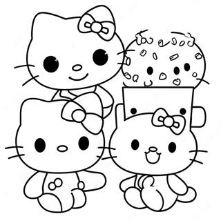 Urocza Kolorowanka Hello Kitty I Przyjaciele 35164-29266