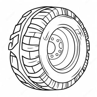 Kolorowanka Duza Opona Off Road 35314-29387