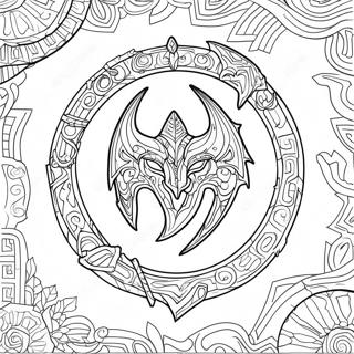 Kolorowanka Logo Skyrim 35403-29456