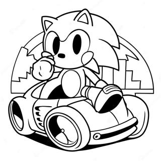 Sonic Car Kolorowanki