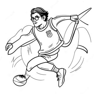 Harry Potter Quidditch Kolorowanki