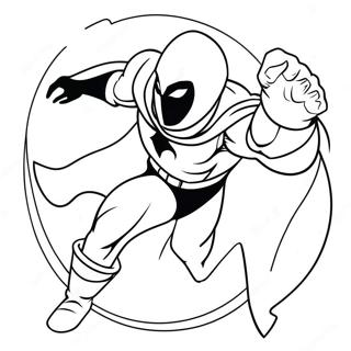 Kolorowanka Moon Knight W Akcji 35884-29842