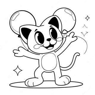 Kolorowanka Felix Kot Bawiacy Sie Balonami 35914-29968