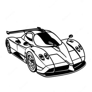 Kolorowanka Pagani Zonda W Akcji 36014-30054