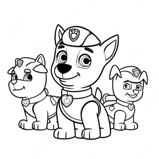 Kolorowanka Walentynki Paw Patrol 36203-30199