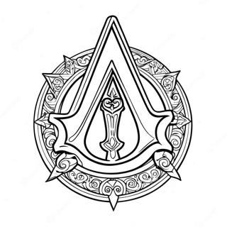 Strona Do Kolorowania Logo Assassins Creed 36263-30250