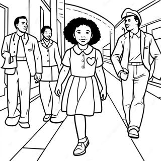 Kolorowanka Odwaznego Momentu Ruby Bridges 36485-30397