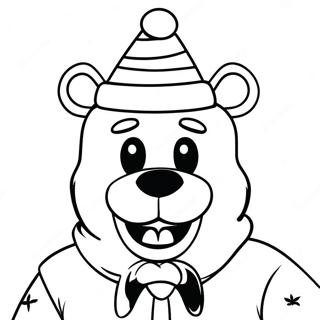 Freddy Fazbear W Czapce Mikolaja Kolorowanka 36916-30746