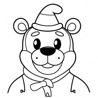 Freddy Fazbear W Czapce Mikolaja Kolorowanka 36916-30748