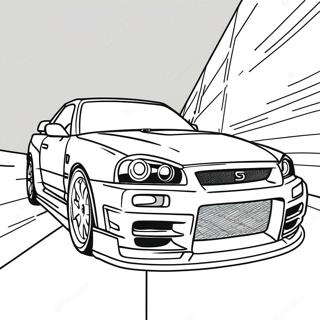 Nissan Skyline R34 Kolorowanki