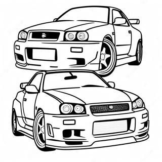 Kolorowanka Nissan Skyline R34 36965-30782