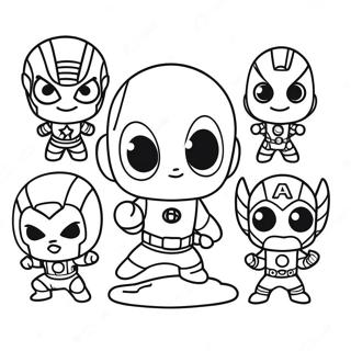 Slodkie Chibi Avengers Od Baby Marvel Do Kolorowania 37185-30963