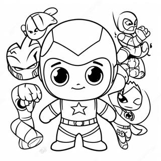 Slodkie Chibi Avengers Od Baby Marvel Do Kolorowania 37185-30964