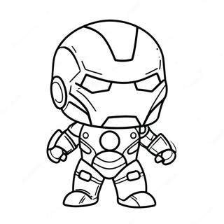 Uroczy Chibi Iron Man Do Kolorowania 37186-30965