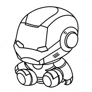 Uroczy Chibi Iron Man Do Kolorowania 37186-30966