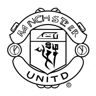 Logo Manchester United Kolorowanka 37797-31445