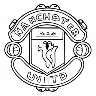 Logo Manchester United Kolorowanka 37797-31446