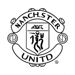 Logo Manchester United Kolorowanka 37797-31447