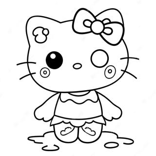 Urocza Kolorowanka Z Zombie Hello Kitty 37897-31531