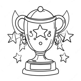 Kolorowanka Z Zlotym Trofeum Z Gwiazdami 38437-31955