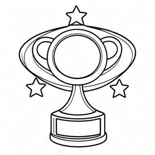 Kolorowanka Z Zlotym Trofeum Z Gwiazdami 38437-31956