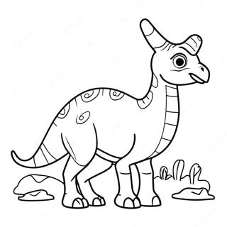 Parasaurolophus Kolorowanki