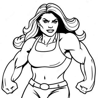 Kolorowanka She Hulk W Akcji 38967-32374