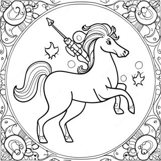 Kolorowanka Znaku Zodiaku Strzelec 39537-32818