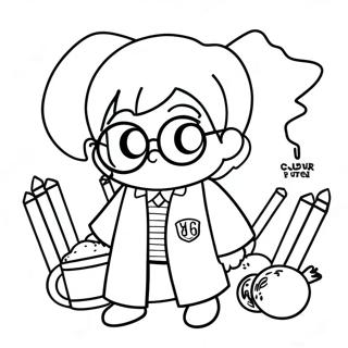 Harry Potter Chibi Kolorowanki