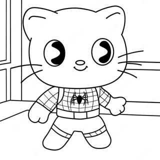 Kolorowanka Z Spidermanem I Hello Kitty 40698-33728