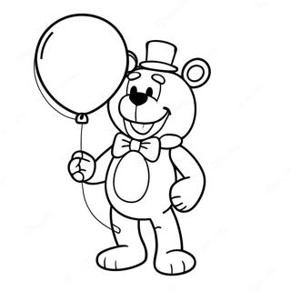 Kolorowanka Funtime Freddy Z Balonem 40849-33852