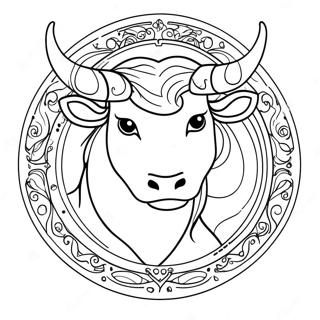 Kolorowanka Znak Zodiaku Byk 40898-33872