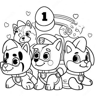 Kolorowanka Z Paw Patrol Na Urodziny 41609-34519