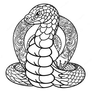 Kolorowanka Z Emblematem Weza Slytherin 41740-34652