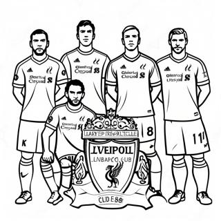 Kolorowanka Z Zawodnikami Liverpool Football Club 42371-35133