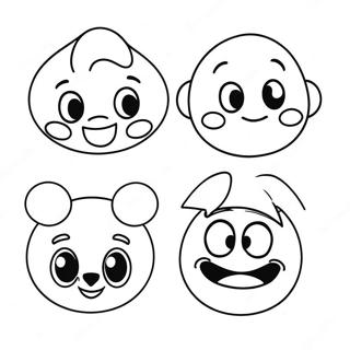 Disney Emoji Kolorowanki