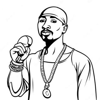 Tupac Z Mikrofonem Kolorowanka 42912-35740