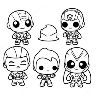 Urocze Chibi Avengers Kolorowanka 42931-35746