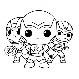 Urocze Chibi Avengers Kolorowanka 42931-35747